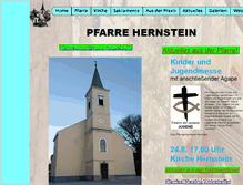 Tablet Screenshot of pfarre-hernstein.at